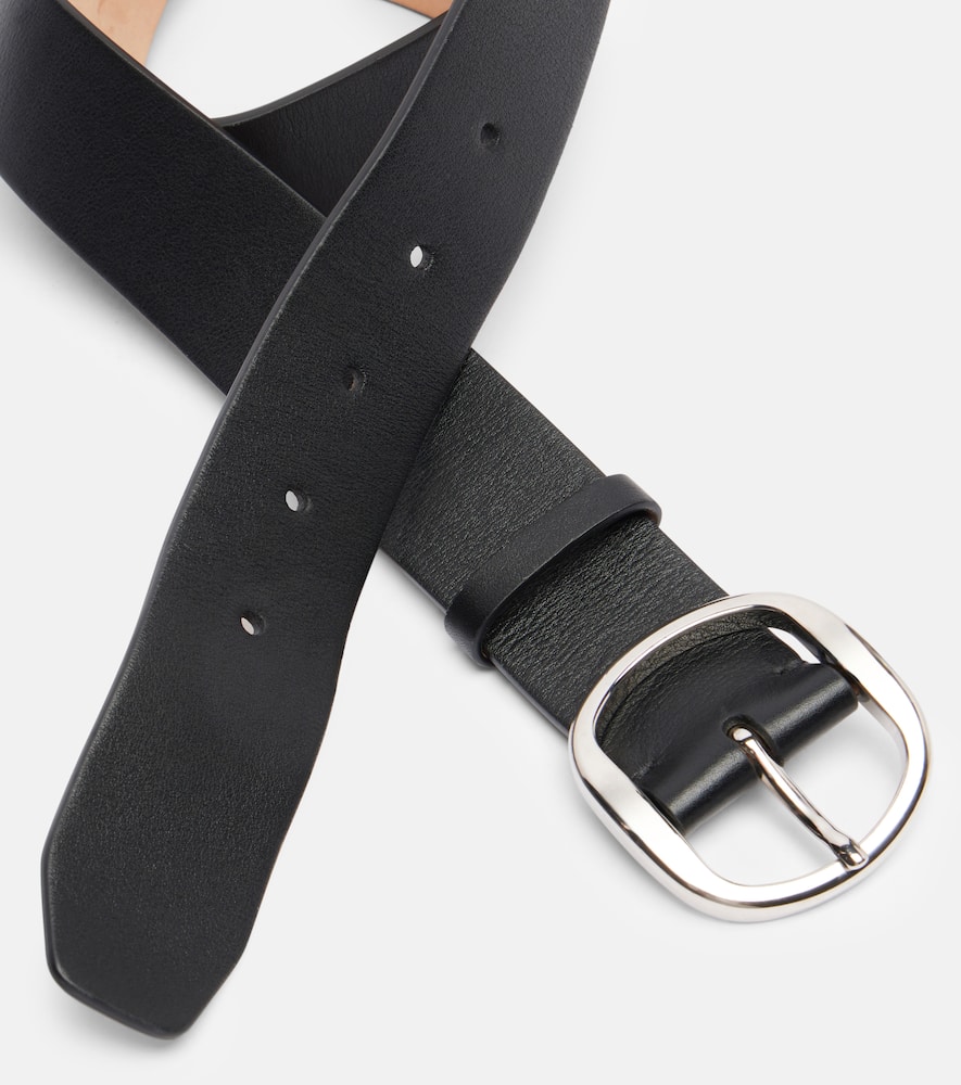 Gabriela Hearst Elster Leather Belt In Black