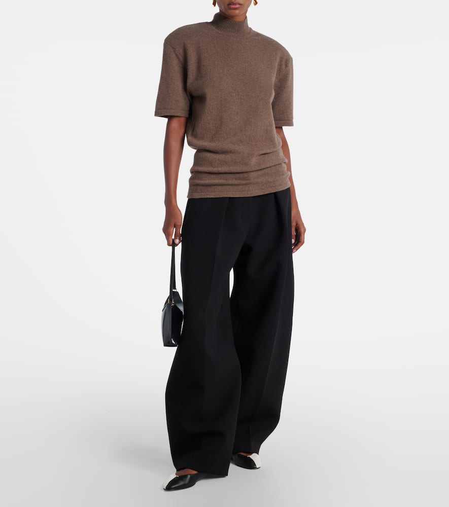 Jacquemus Womens Brown P La Maille Castagna High-neck Wool Top In Brown