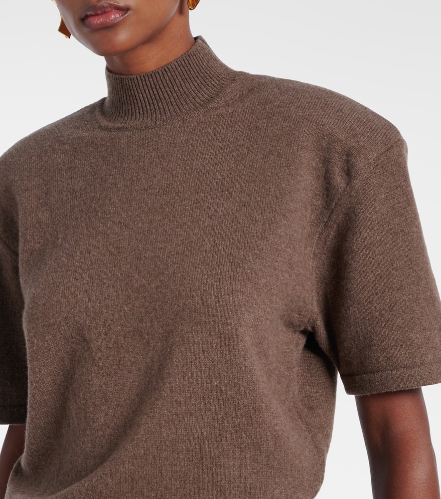 Jacquemus Womens Brown P La Maille Castagna High-neck Wool Top In Brown