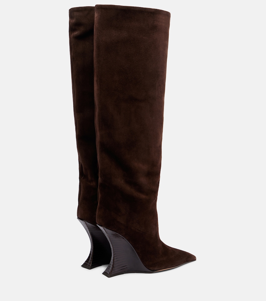  Paris Texas Paris Texas Nina Suede Knee-high Wedge Boots 