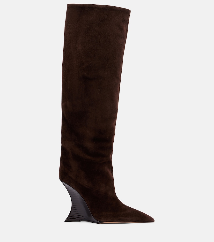  Paris Texas Paris Texas Nina Suede Knee-high Wedge Boots 
