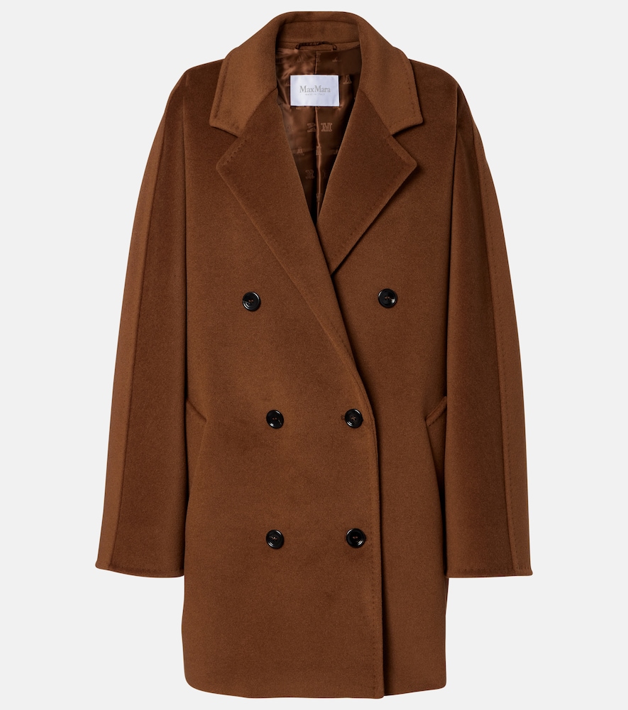 Max Mara Women's Brown Rebus Wool And Cashmere Coat UK Size 2 - Mytheresa