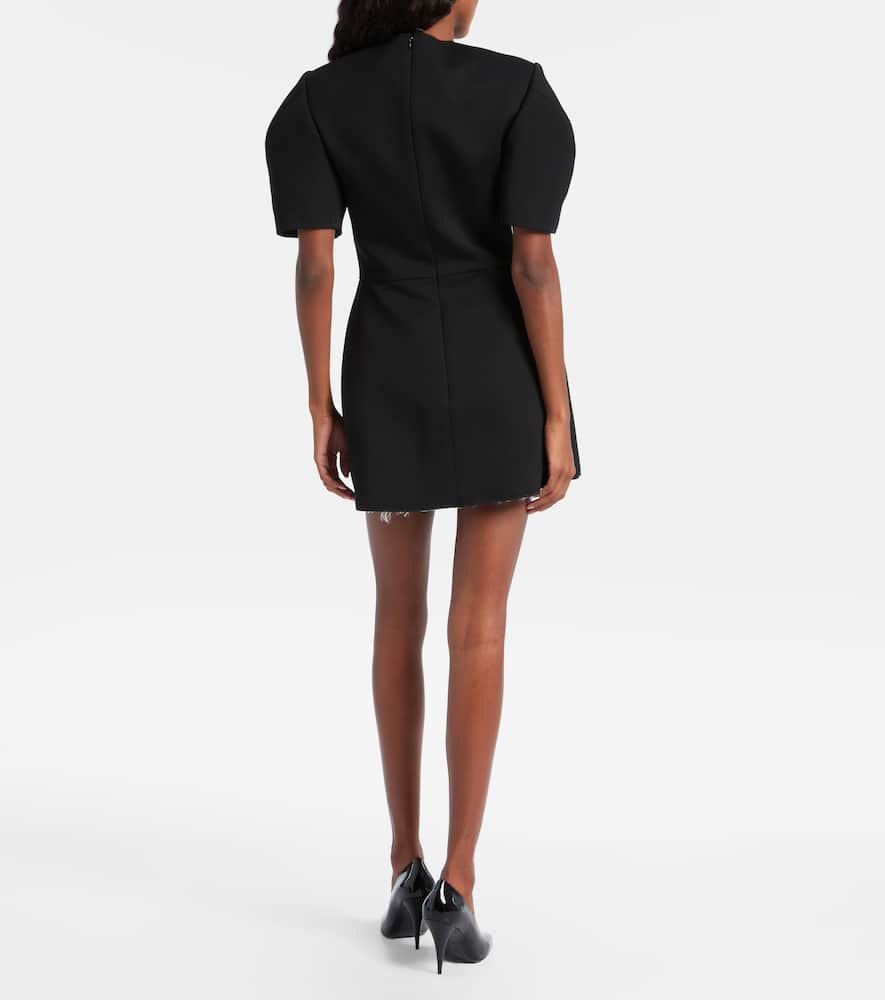 Givenchy Wool Minidress In Black