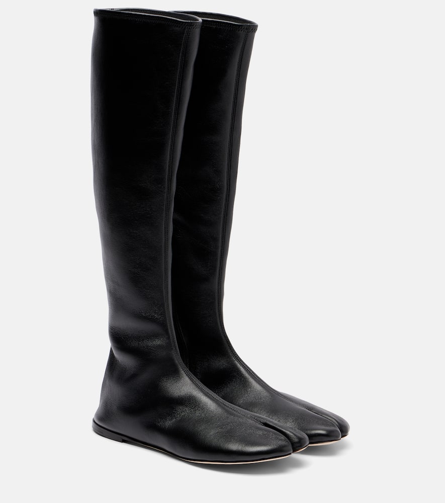 Christen Tabi Leather Knee-high Boots In Multi