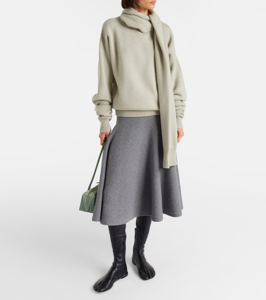 Christen Tabi Leather Knee-high Boots In Multi