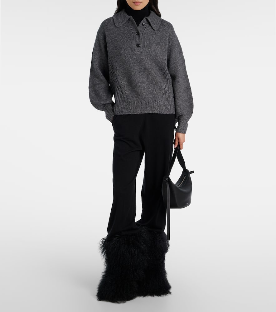 Bogner Jojo Yak Polo Sweater In Gray