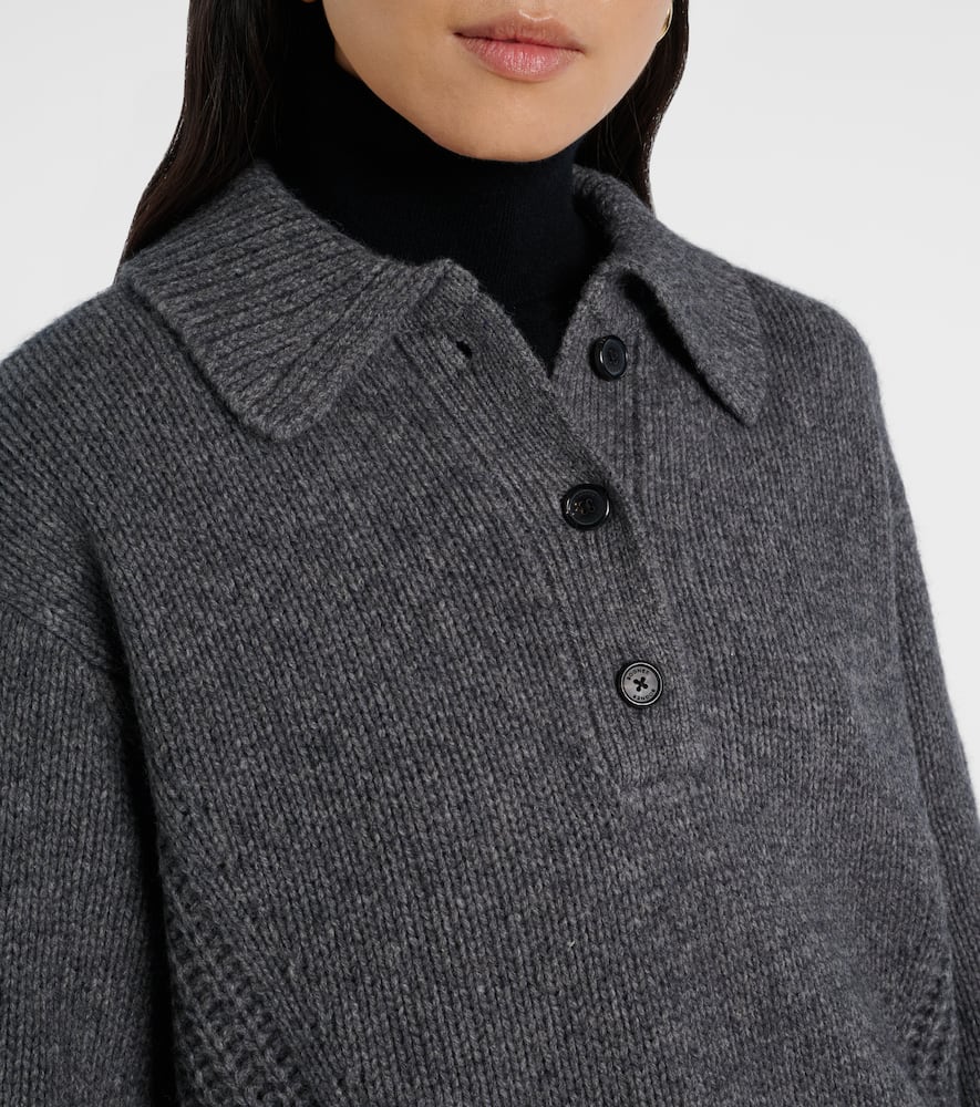 Bogner Jojo Yak Polo Sweater In Gray