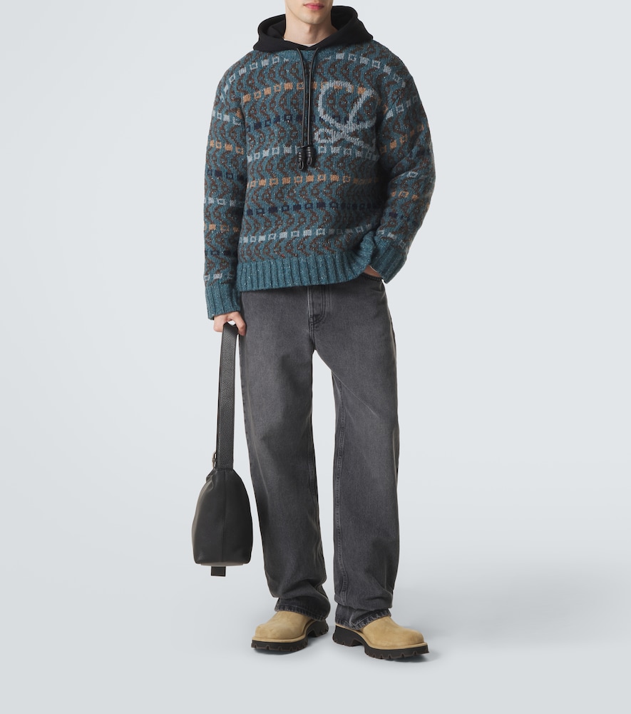Intarsia Wool-Blend Sweater
