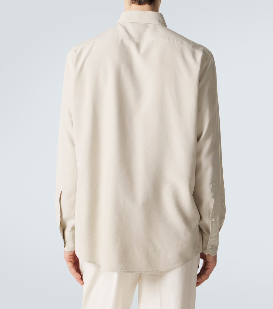 Zegna Zegna Hemd Aus Seide 