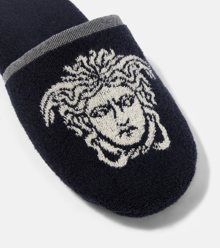  Versace Home Versace Home Slippers Medusa Aus Baumwollfrottee 