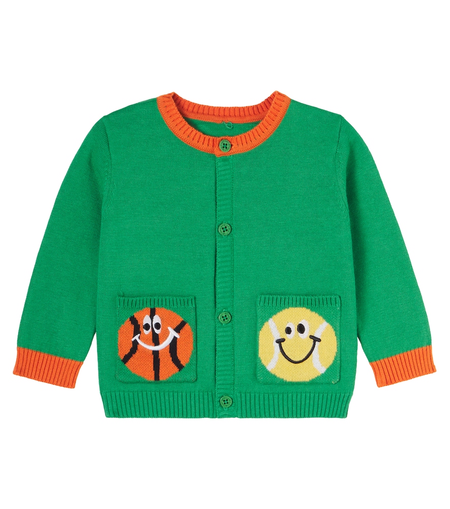 Stella McCartney Kids Baby embroidered cotton cardigan　ステラ マッカートニー キッズ ベビー 刺繍入りコットンカーディガン Stella