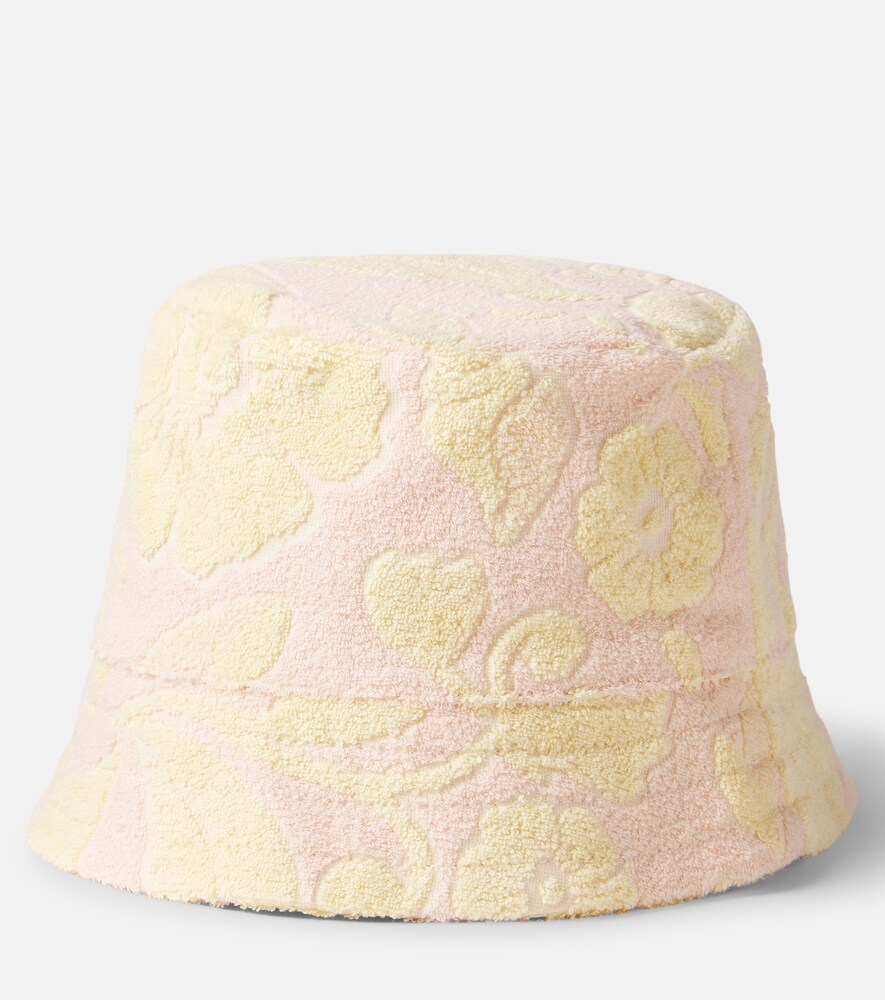  Chloe Kids Chloã© Kids Floral Cotton-blend Terry Bucket Hat 