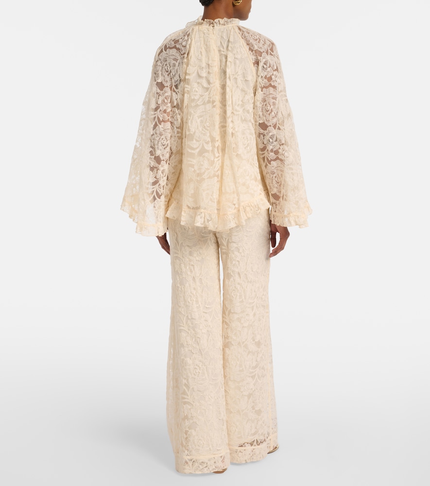 Zimmermann Zimmermann Carousel Lace Wide-leg Pants 
