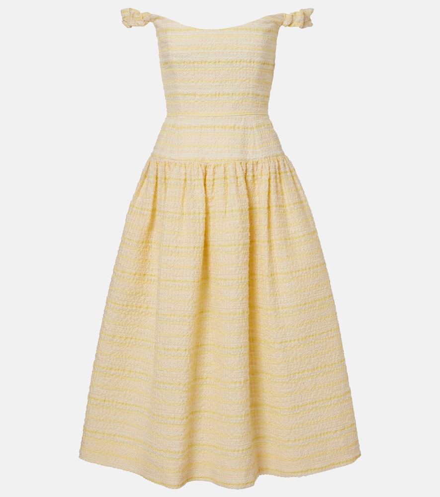 Markarian Georgie cotton-blend organza midi dress