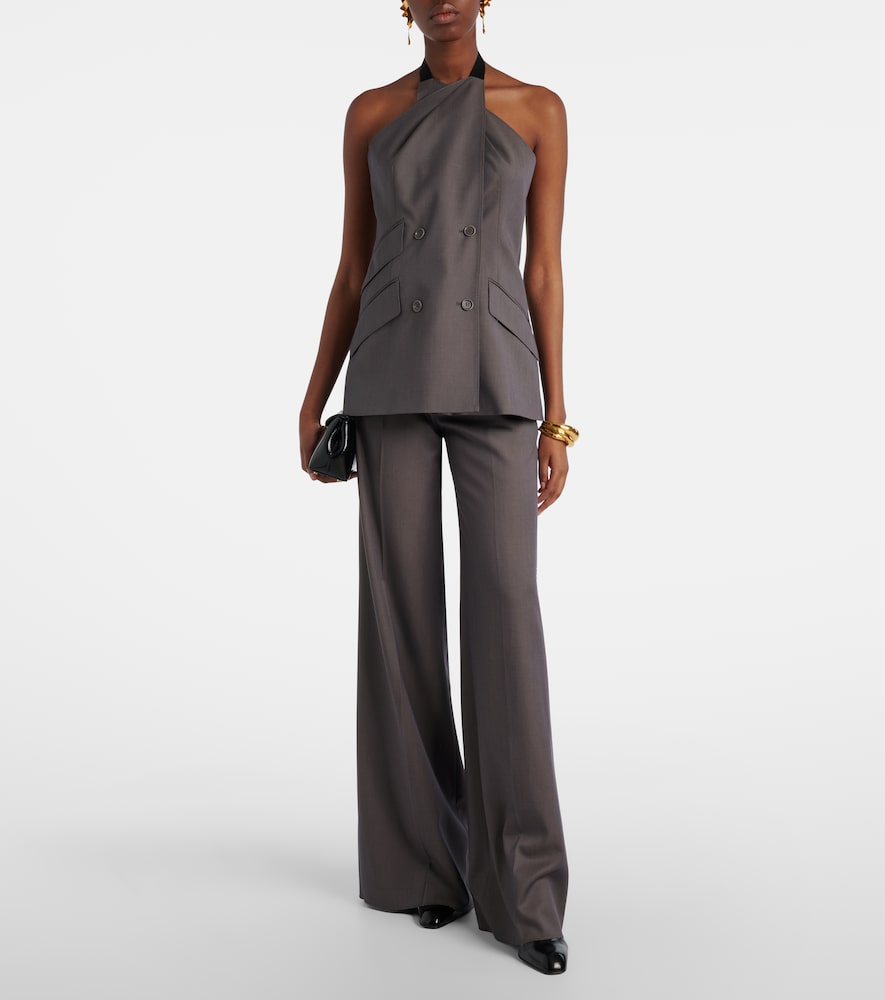 Max Mara Serio virgin wool wide-leg pants