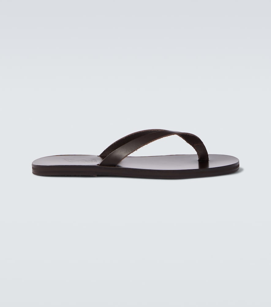 Ancient Greek Sandals Solon leather thong sandals
