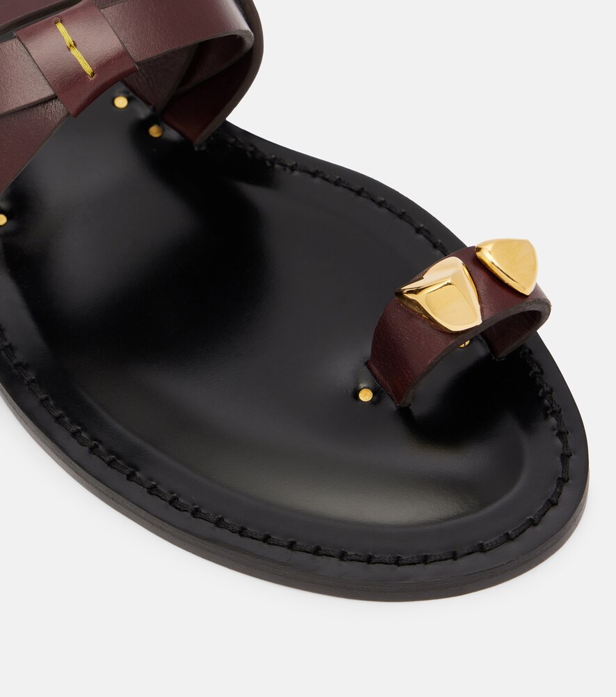  Amanu Amanu Lagos Woven Leather Sandals 