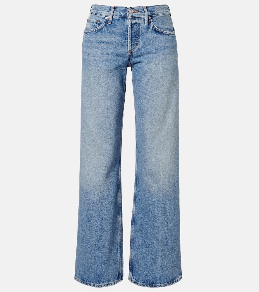 Agolde Women's Blue Low Rise Loose Straight Jeans Size 29 - Mytheresa