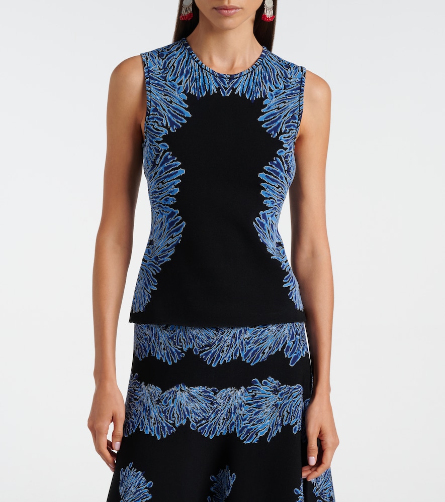 Aylin Knitted Jacquard Tank Top