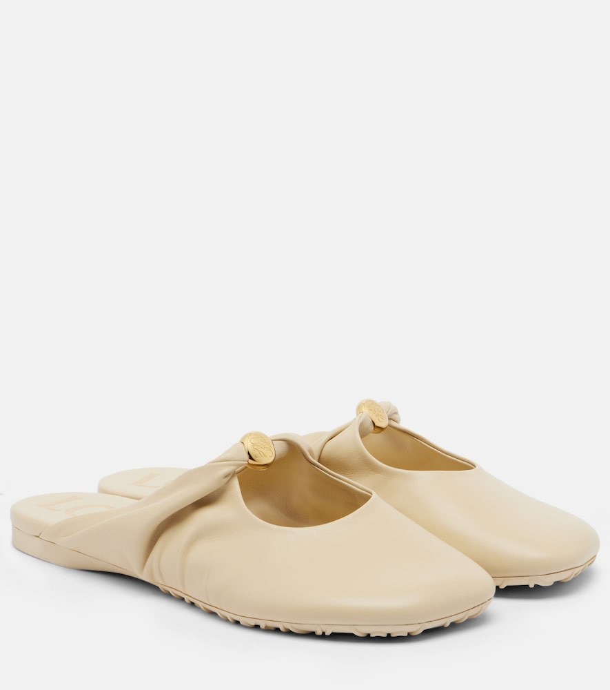 Slippers Pebble Soft aus Leder