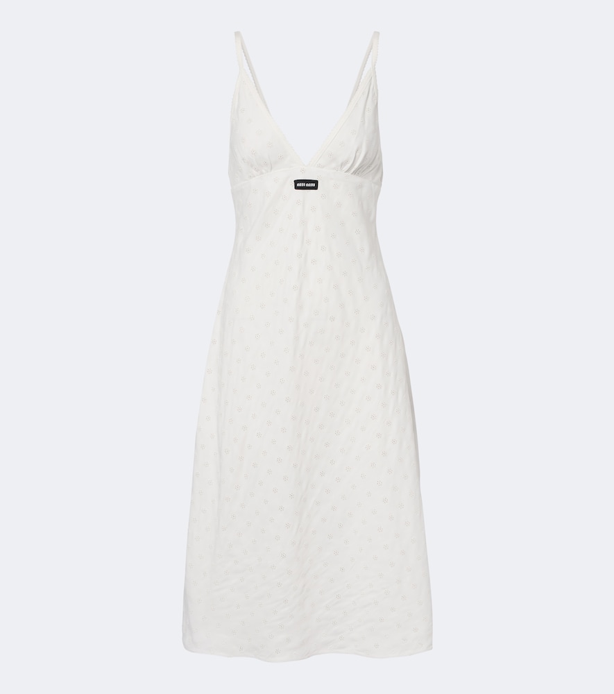 Midikleid aus Popeline
