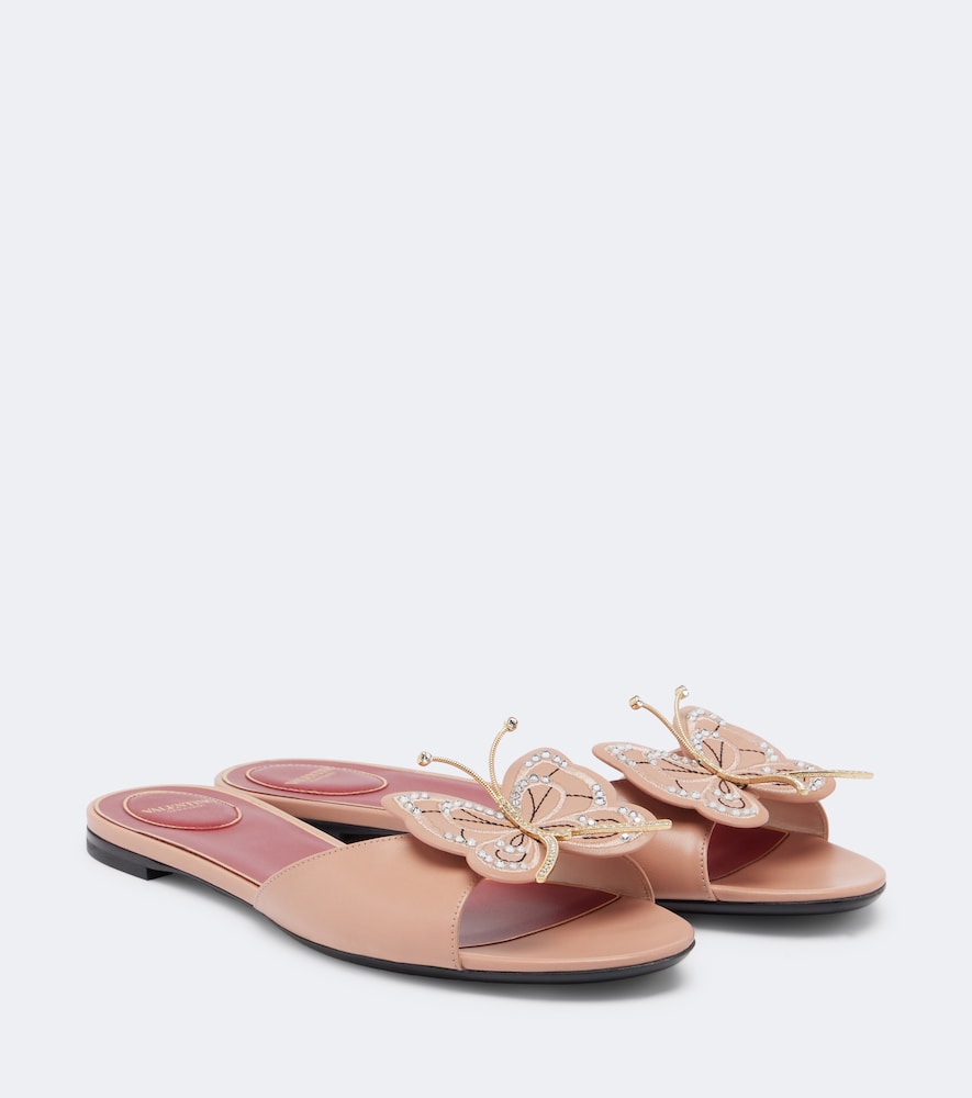 Verzierte Sandalen Flutterby aus Leder