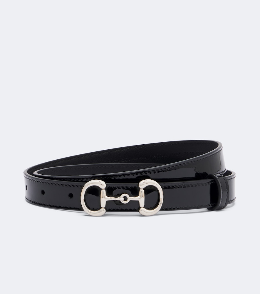 Gucci Ceinture Horsebit en cuir verni 350 €