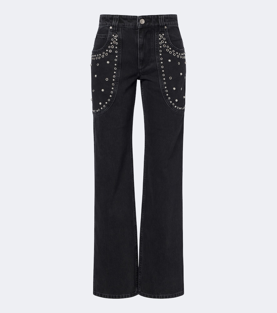 Silka Studded Boot-Cut Jeans