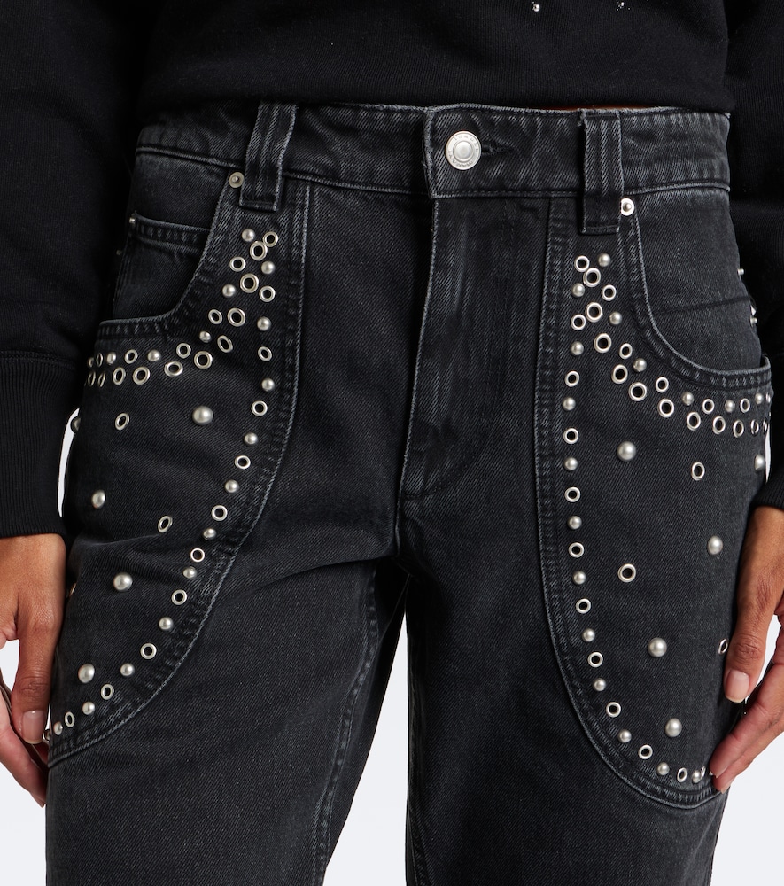 Silka Studded Boot-Cut Jeans
