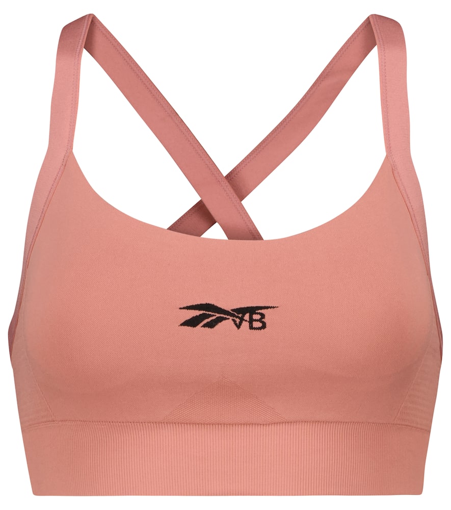 Reebok x Victoria Beckham Crossover-back logo sports bra