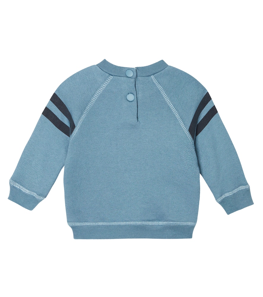 Shop Tartine Et Chocolat Baby Cotton Jersey Sweatshirt In Indigo