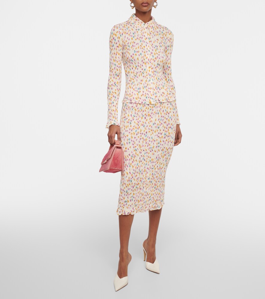  Dorothee Schumacher Dorothee Schumacher Floral Plissã© Top 