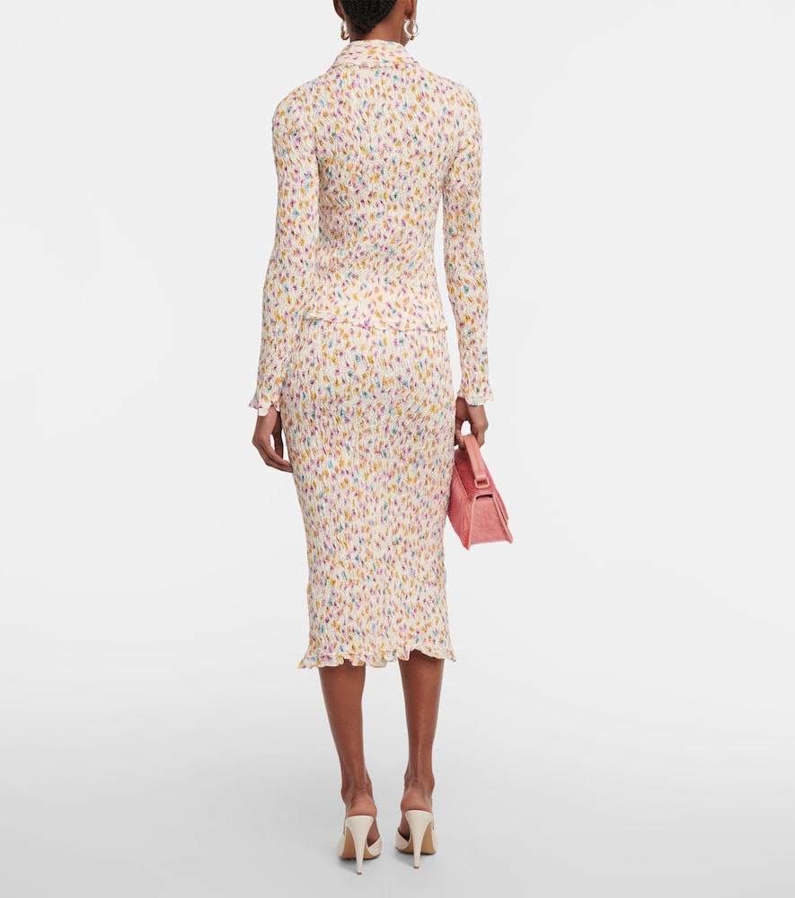  Dorothee Schumacher Dorothee Schumacher Floral Plissã© Top 