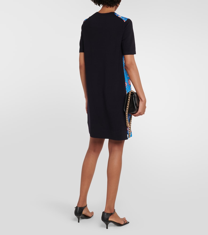  Tory Burch Tory Burch Silk And Wool Minidress 