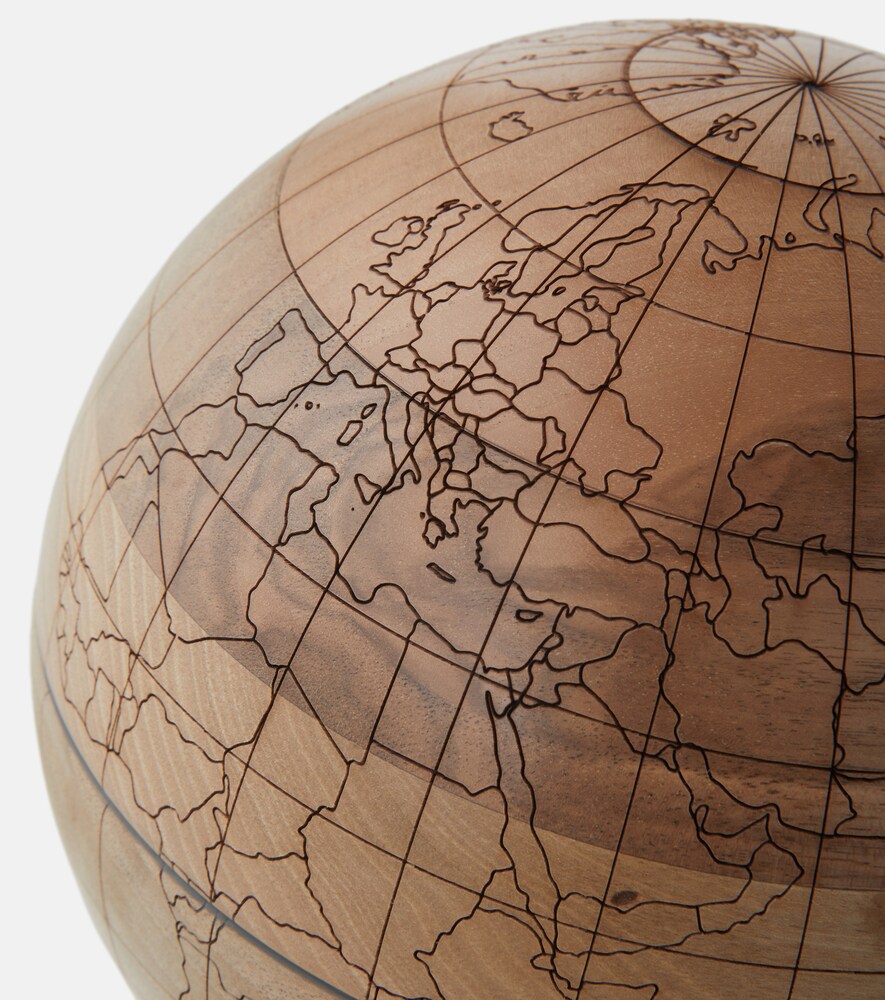  Brunello Cucinelli Brunello Cucinelli Laser-cut Walnut Globe 