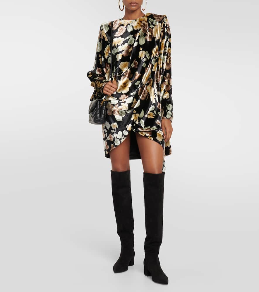 Gianvito Rossi Suede Leather Knee-high Boots In Black