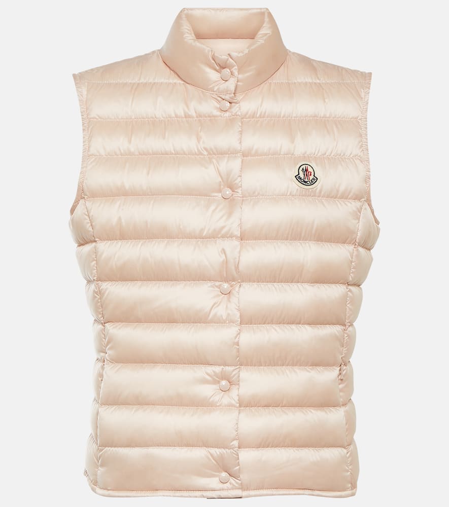 Shop Moncler Liane Quilted Down Vest In Pink