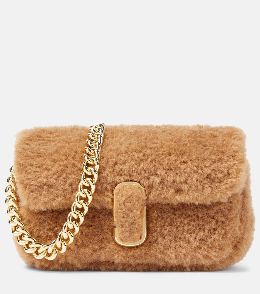 Marc Jacobs The Teddy J Marc Mini Shoulder Bag In Beige