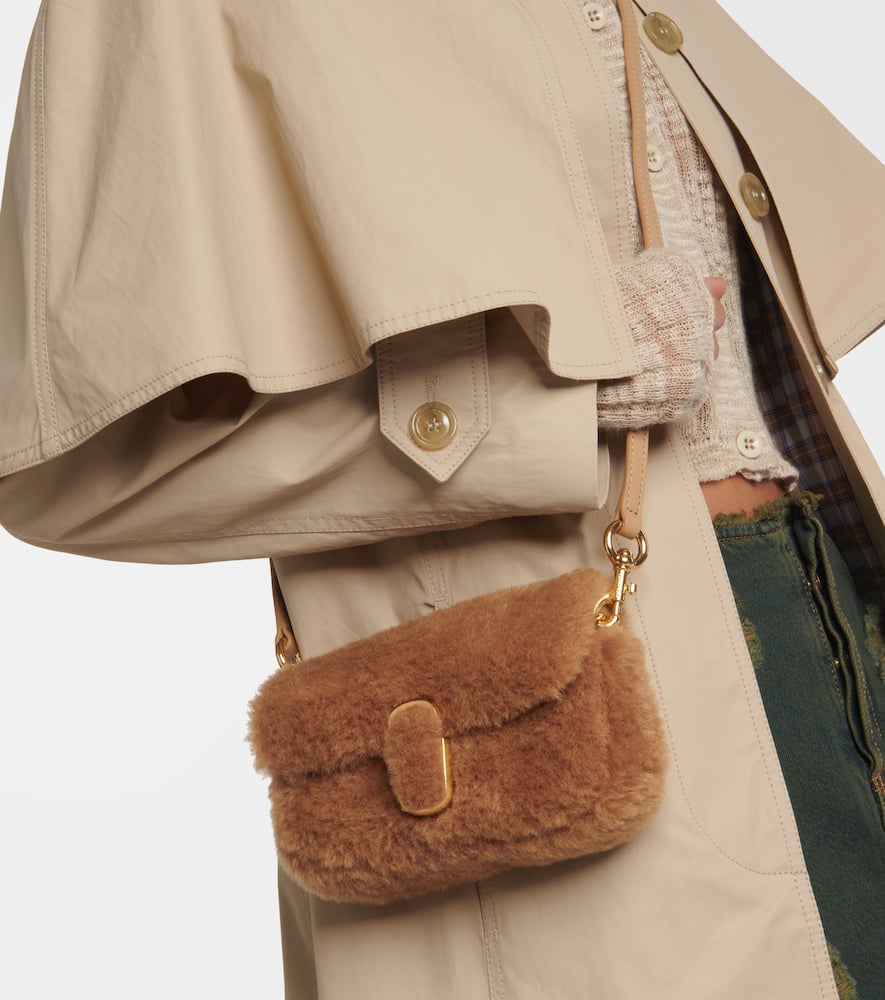 Marc Jacobs The Teddy J Marc Mini Shoulder Bag In Beige