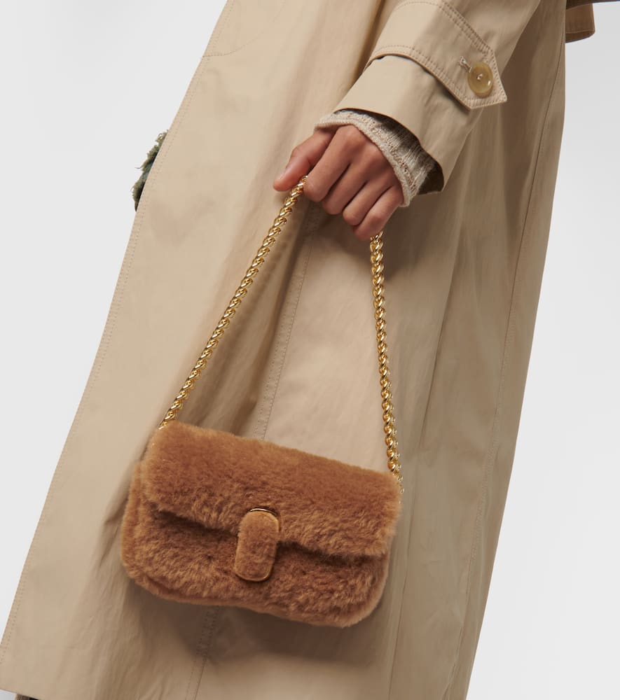 Marc Jacobs The Teddy J Marc Mini Shoulder Bag In Beige