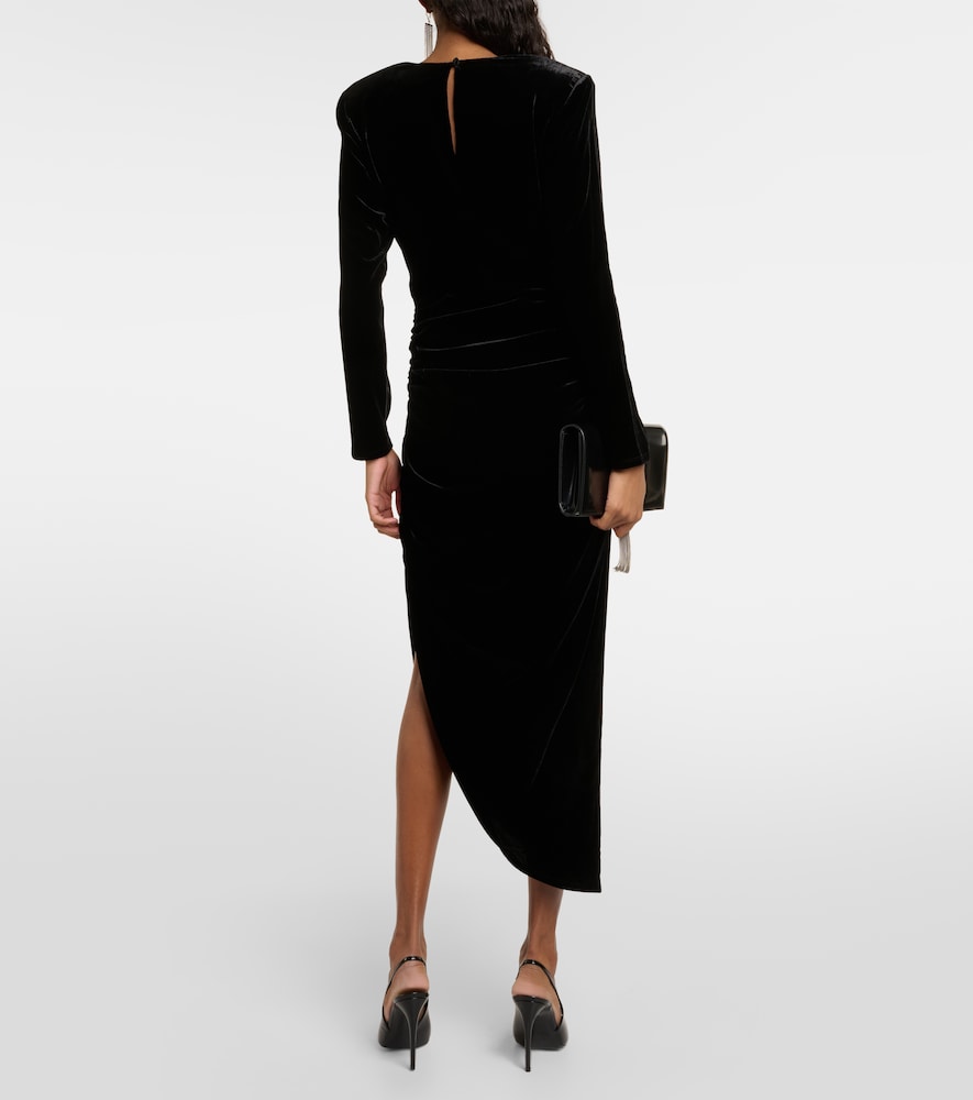  Veronica Beard Veronica Beard Midikleid Tristana Aus Samt 
