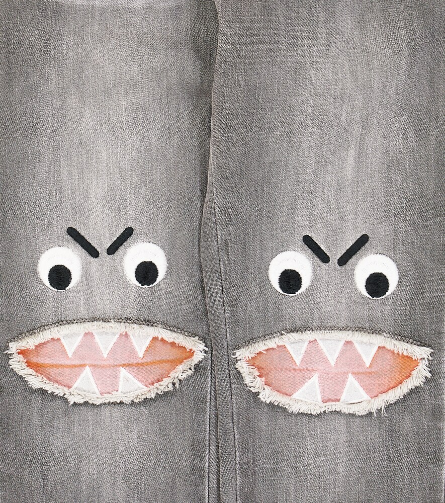  Stella Mccartney Kids Stella Mccartney Kids Embroidered Slim Jeans 