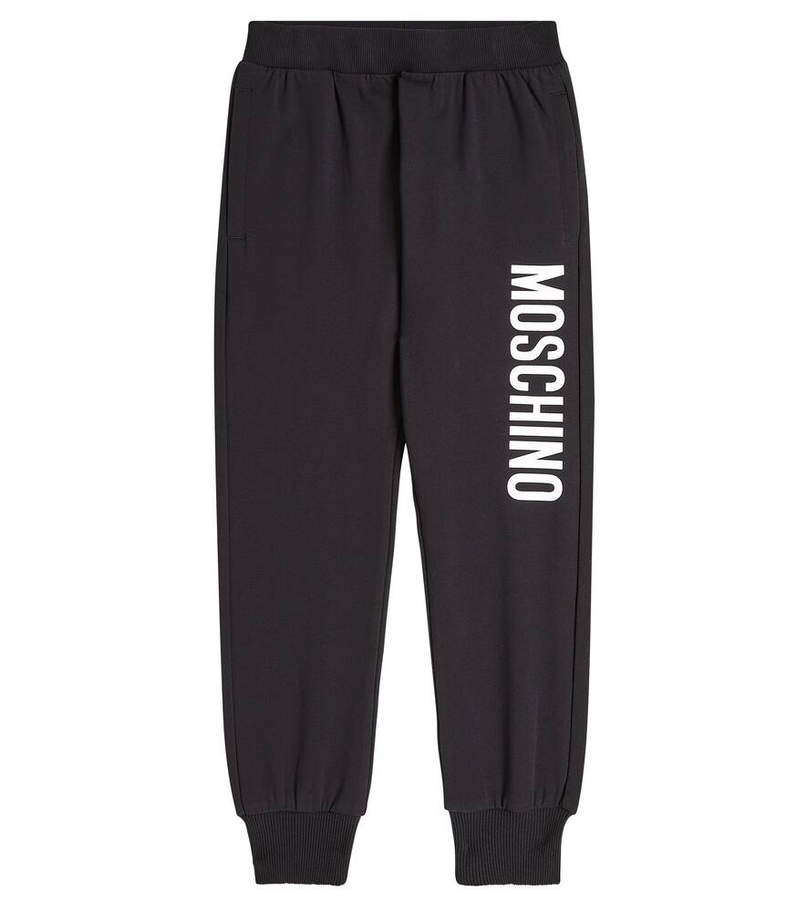Moschino Kids Logo cotton-blend jersey sweatpants