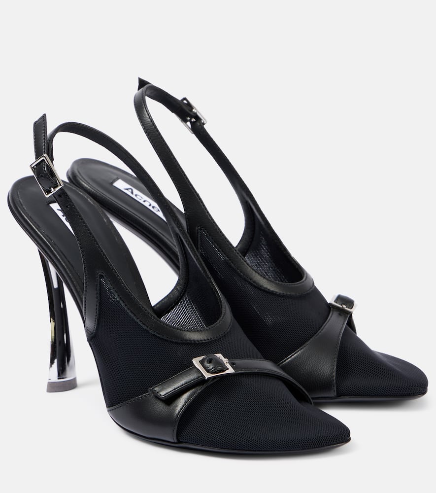 Acne Studios Beba mesh slingback pumps