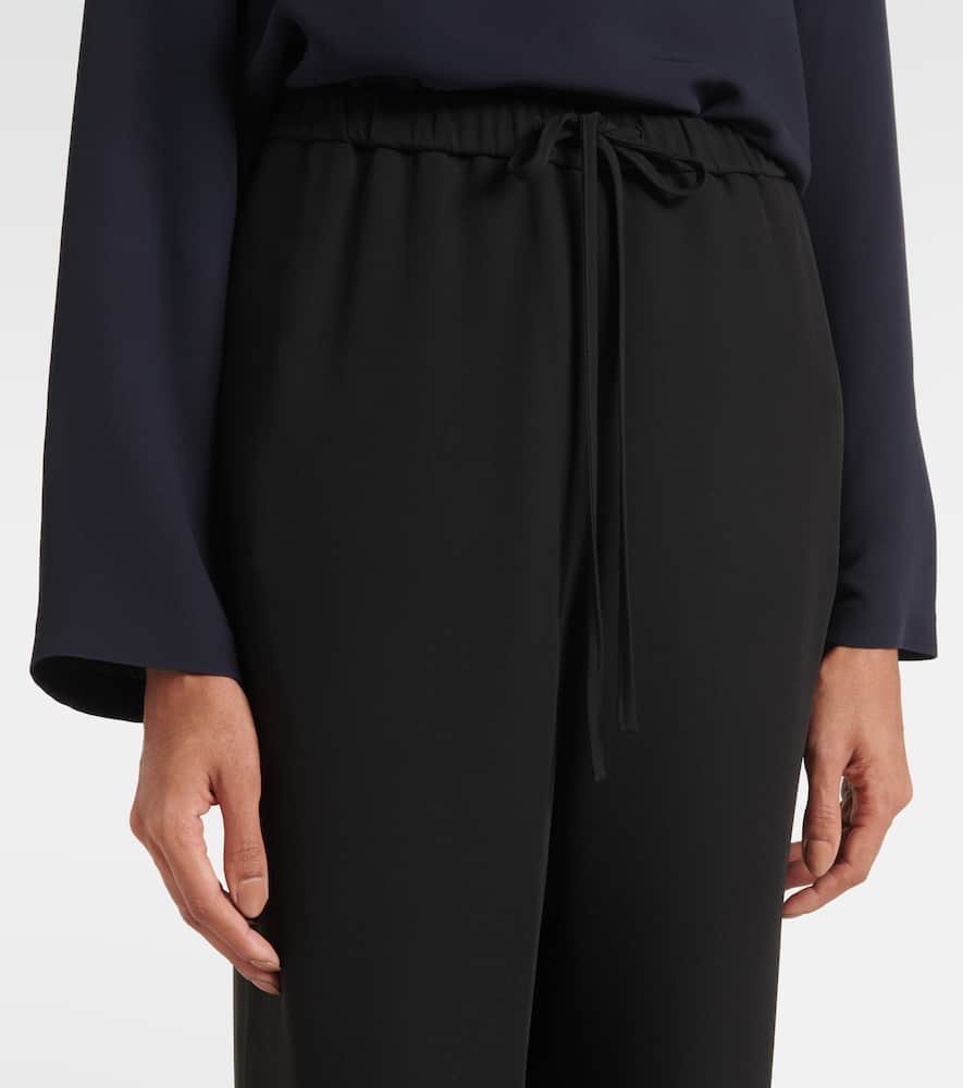 Valentino Cady Couture High-rise Wide-leg Pants In Schwarz