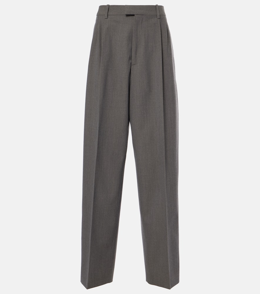 Bottega Veneta Women's Wool Trousers In Grey