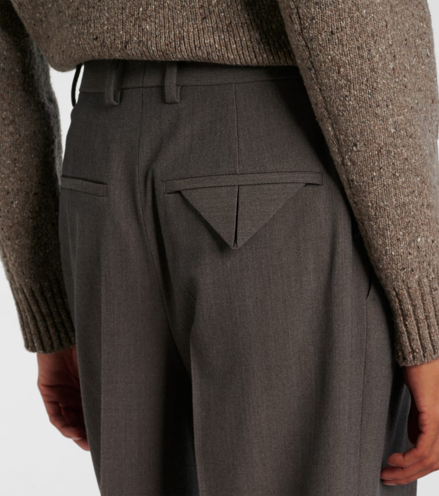 Bottega Veneta Women's Wool Trousers In Grey