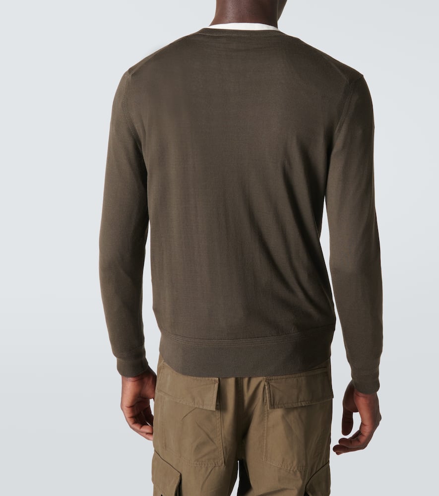 Tom Ford Knitwear Crew Neck Knitted Clothing In Green
