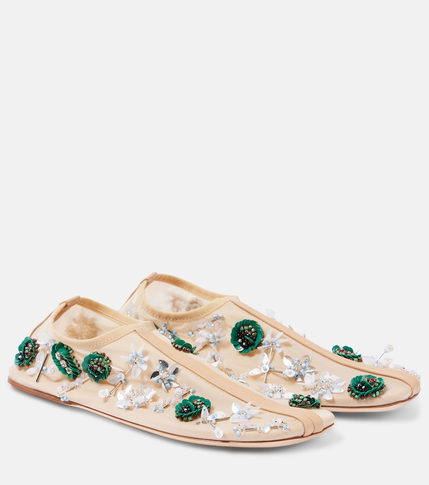 Christopher Esber Ballerine Embla in mesh