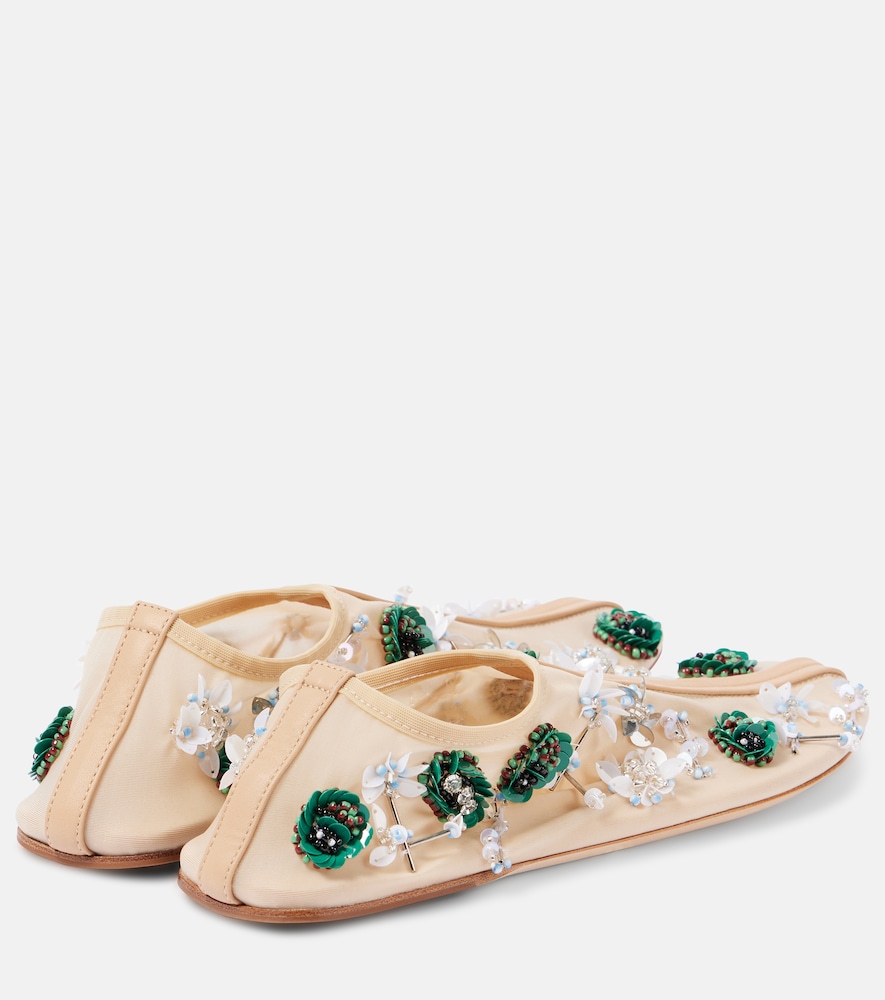  Christopher Esber Christopher Esber Verzierte Slip-ons Embla Aus Mesh 